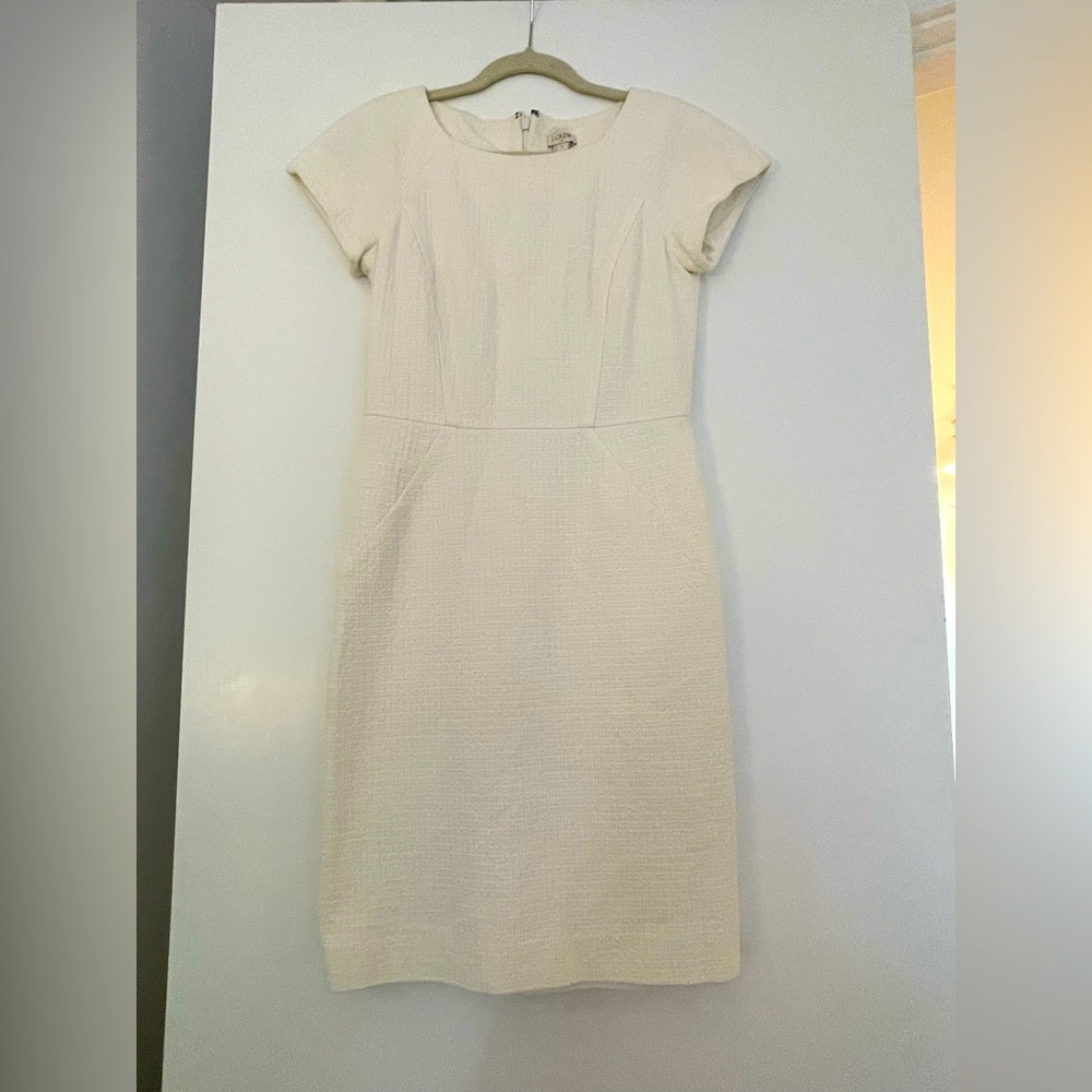 J.crew cream sheath dress - size 2